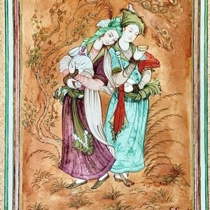 Original painting acrylic on cardboard